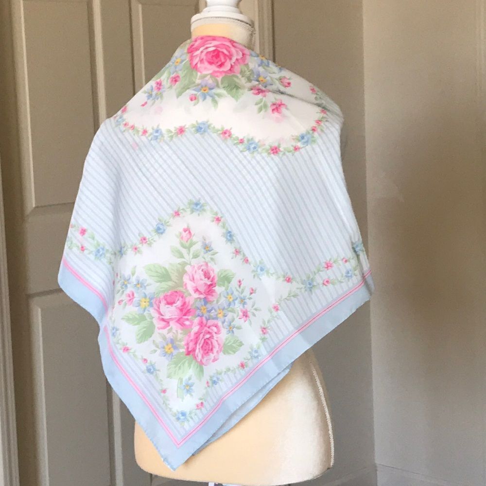 Vintage Scarf Big Made In Korea